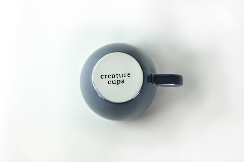 TURTLE Ceramic Mug by Creature Cups Hidden 3D Ocean Animal in Bottom of Coffee Mug Marine, Sea, Tortoise Mother's Day Gift image 9