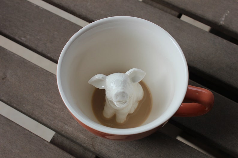 Animal at the bottom of the mug