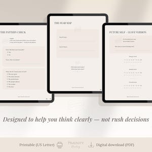 Should I Quit My Job Workbook | Career Decision Journal | Burnout or Stay Guide | Career Change Printable | Overthinking Help PDF image 4