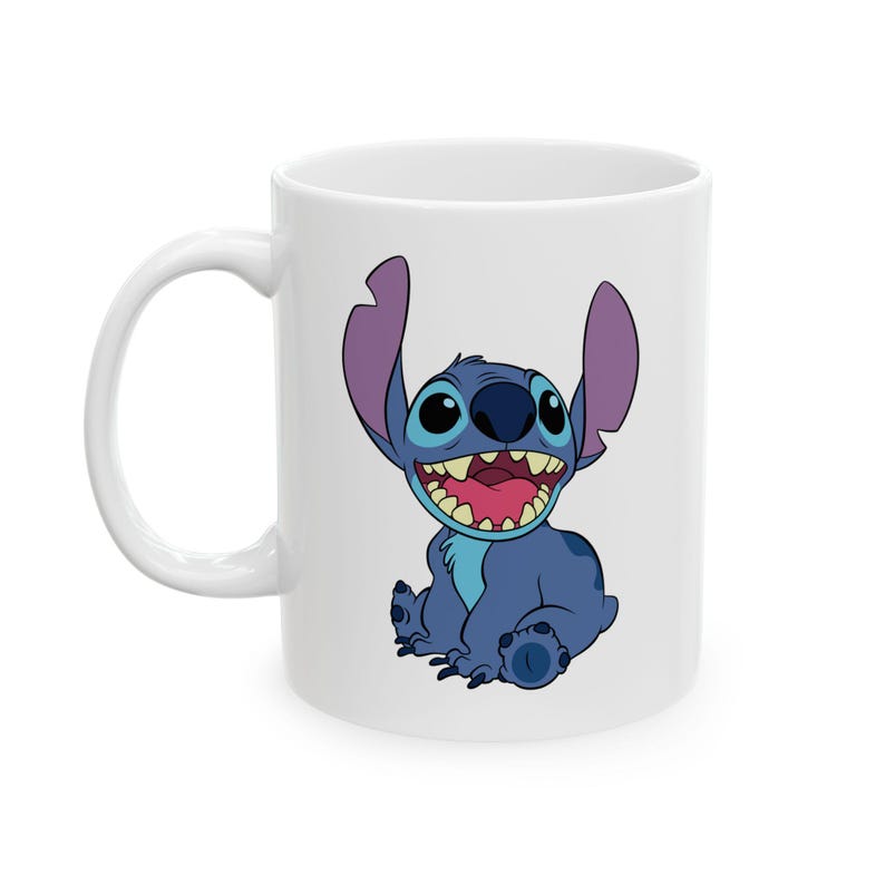 Stitch Character Mug | Ceramic Coffee Cup image 3
