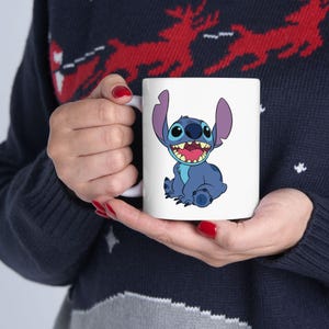 Stitch Character Mug | Ceramic Coffee Cup image 1