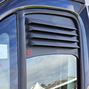 Rejilla de ventilación para ventana de autocaravana, lado izquierdo, para Fiat Ducato, Boxer y Relay (plástico ABS).