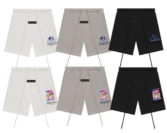 HUNTR X Anime Girl Shorts, Kpop Idol Group Apparel, Essential Style Mesh Shorts, Rumi Mira Zoey Clothing, Cyberpunk Anime Gift for Fans