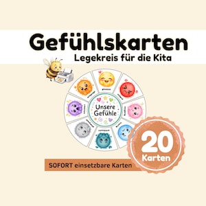 Känslorcirkel – Upptäck känslor genom lek PDF för förskola, daghem, pedagoger och morgoncirkel för pedagoger