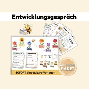 Entwicklungsgespräch Kita Vorlage PDF Elterngespräch Leitfaden Kindergarten Gesprächs - und Bildkarten Erzieher Kita Vorbereitung Download