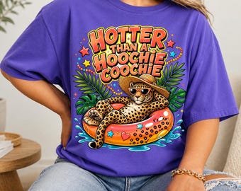 Orange Leopard PNG, Hoochie Coochie Summer Shirt Design, Trendy Girly Boutique Graphic, Viral Catch Phrase Sublimation, Digital Download