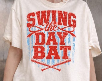 Swing The Dang Bat PNG | Trendy Baseball Softball Design (Digital Download)