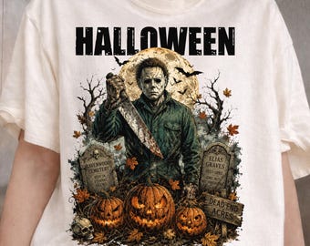 Retro Halloween PNG, Vintage Spooky Characters PNG, Scary Halloween Sublimation Design, Horror Inspired Shirt PNG, Digital Download