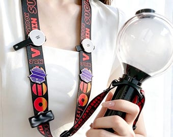 Kpop Concert Lightstick Shoulder Strap – Adjustable Woven Lanyard Accessory