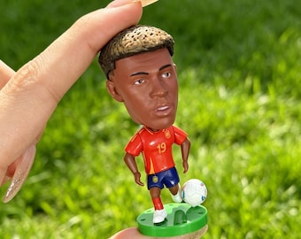 2026 World Cup Star Player Figurine Set | Messi Ronaldo Mbappe Mini Figures Gift Box, Soccer Memorabilia for Fans (Messi, Ronaldo, Mbappé)