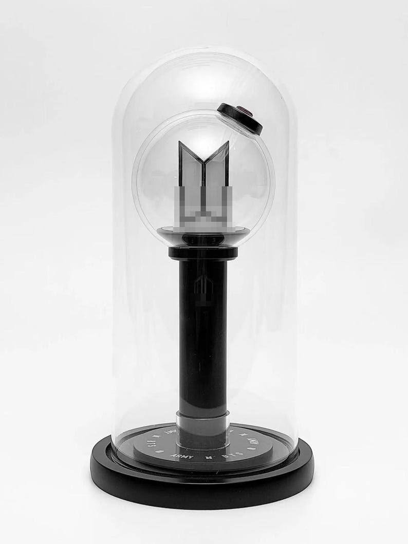 DIY Kpop Concert Lightstick Display Case: Glass Dome ｜acrylic Base ...