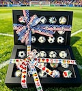 2026 World Cup Mini Football Collection | 15 Pieces Replica Ball gift box,Gift Packaging Design .Soccer History  1970–2026 product logo