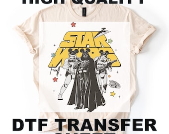 Vintage Star Wars Disney Love DTF Transfer, Star Wars Heat Press Transfer