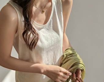 レディースシャツ、サマーシャツ、カジュアルコットンシャツ、LAシャツノースリーブ、ガールズノースリーブシャツ、コットン、サマービーチシャツ