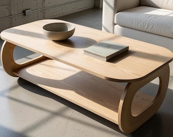 Modern Wooden Coffee Table Plans | CNC Furniture Files | DIY Woodworking Project