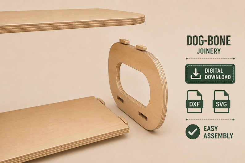Planos para mesa de centro de madera moderna / Archivos para muebles CNC / Proyecto de carpintería para bricolaje imagen 8