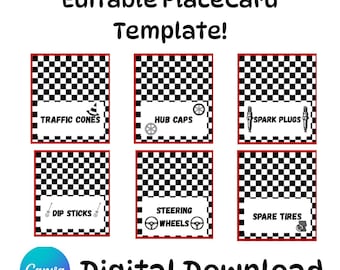 Editable Place Card Template— (Digital Download)