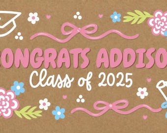 Graduation Hand-Painted Banner