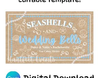 Editable Bachelorette Banner Template— (Digital Download)