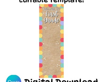 Editable Back To School Banner Template— (Digital Download)