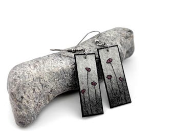 Art Deco Abstract Tile Earrings