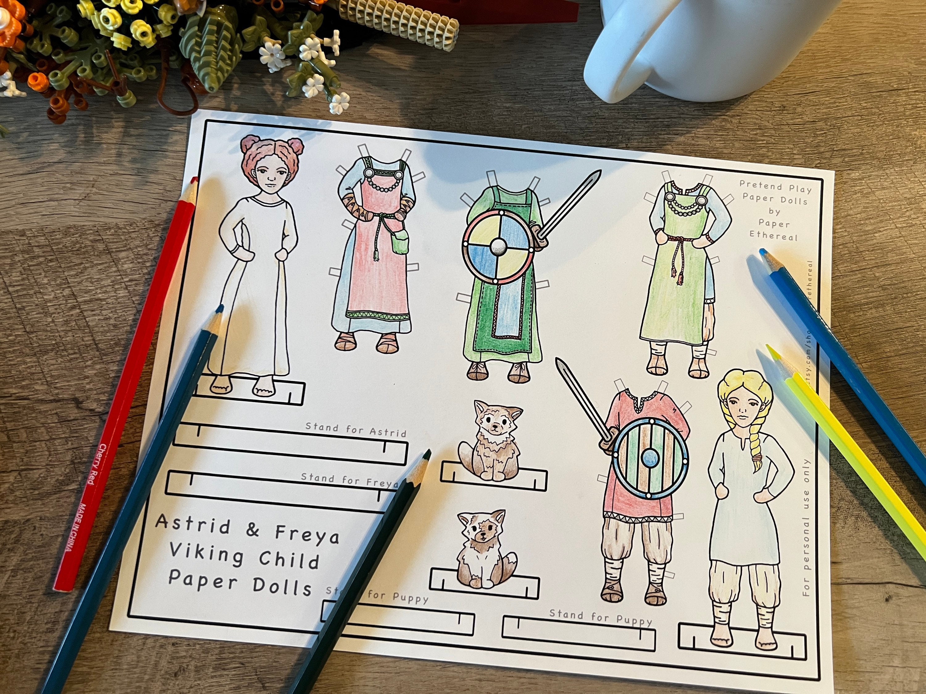 viking paper dolls