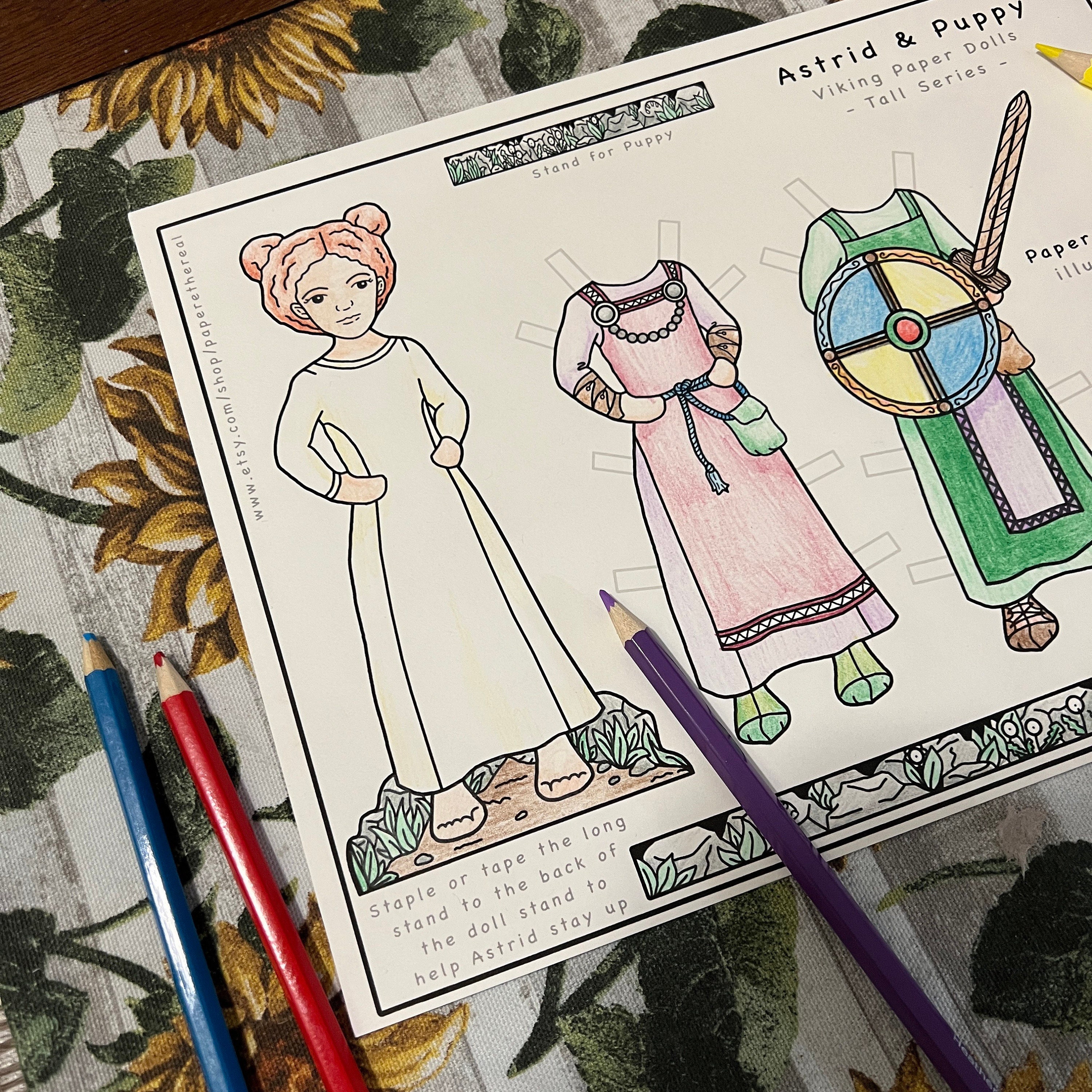 viking paper dolls