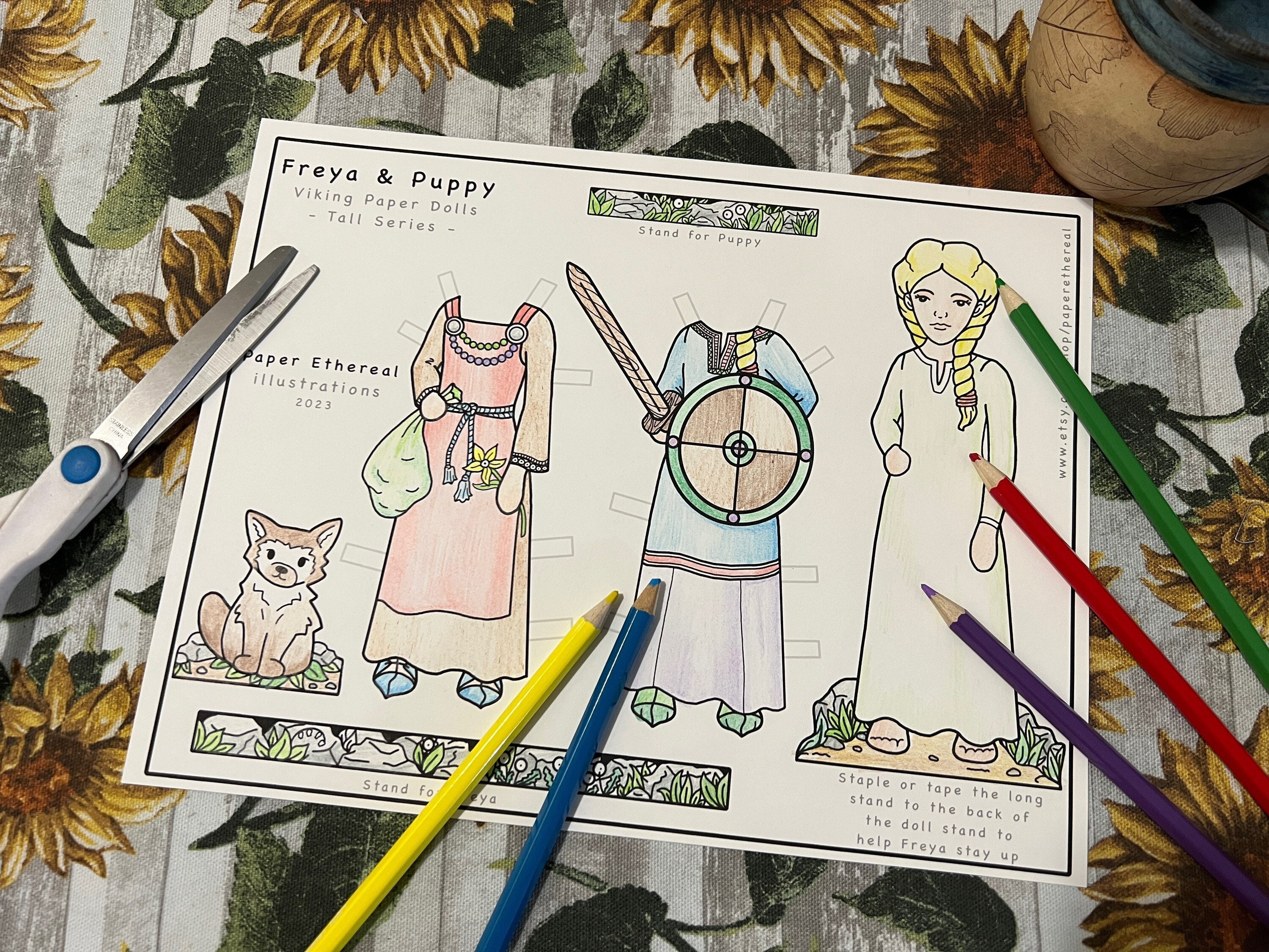 viking paper dolls
