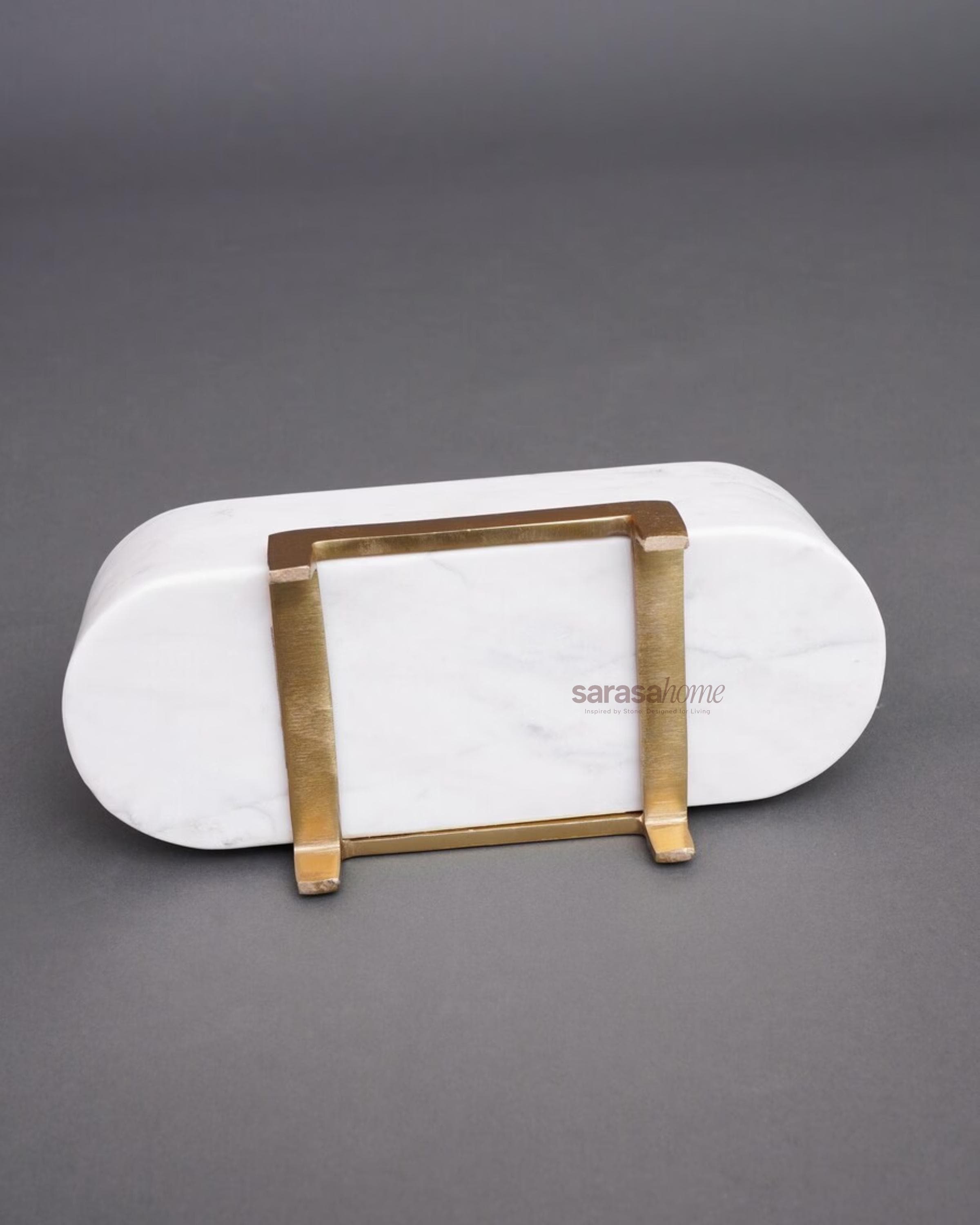 White Marble Storage Container | Handmade Marble Organizer | Luxury ...