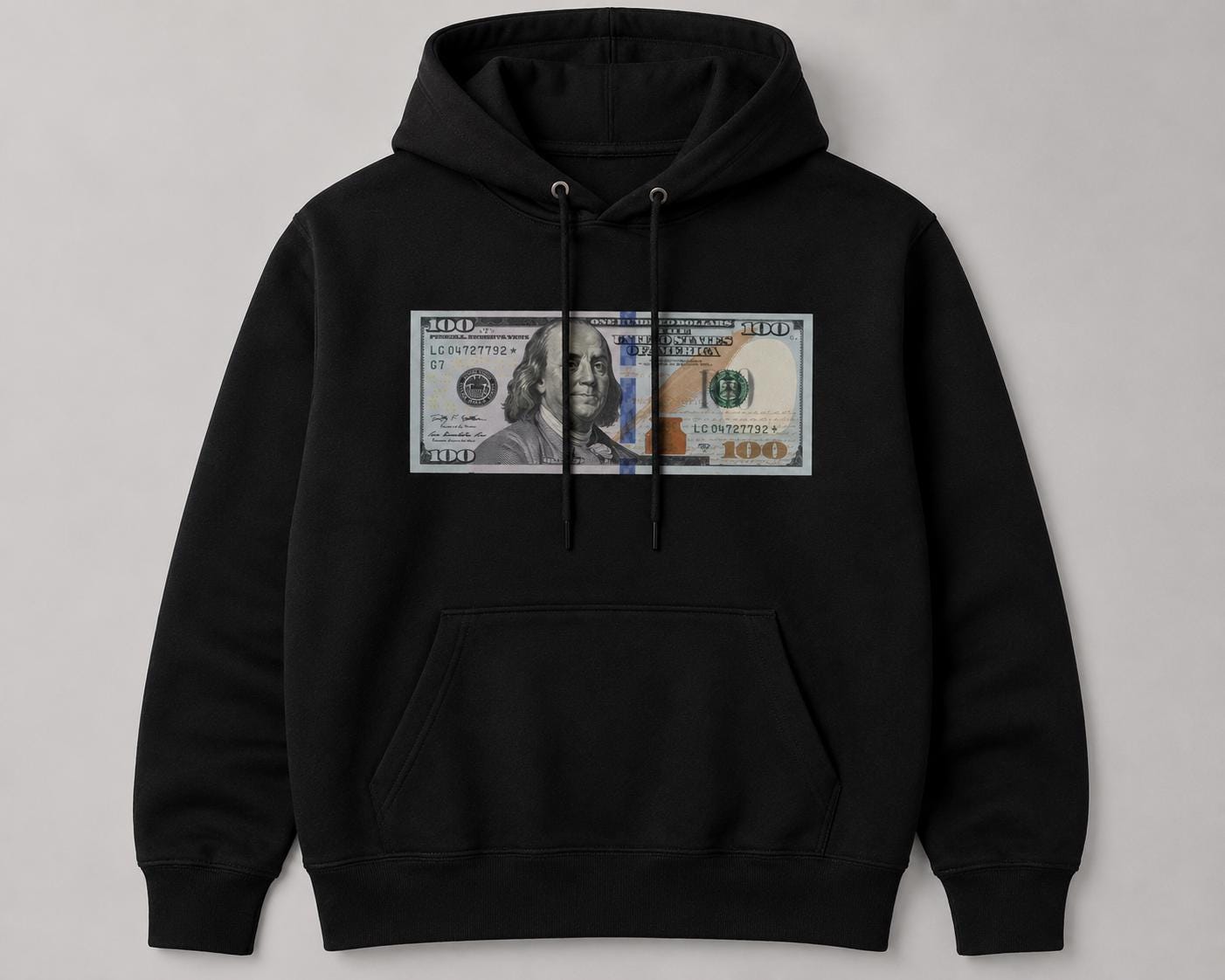 Dollar Bill Hoodie Black BILL Money - DOLLAR HOODIE UK Etsy OG 0