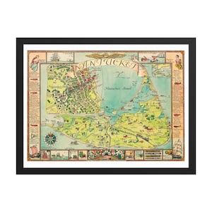 Vintage Nantucket Map