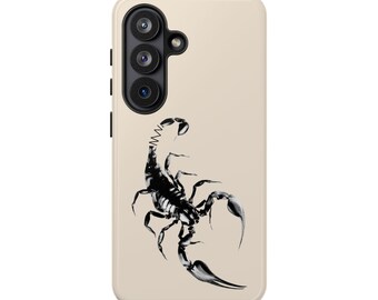 Illustration de scorpion noire | Coque de protection rigide