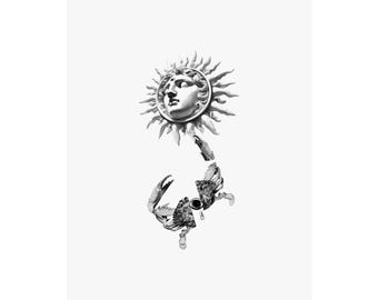 Cancer - Impression d'art astrologique originale | Jane l'étranger