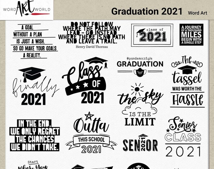 Digital Word Art Sets Overlays & Printable Art by WordArtWorld