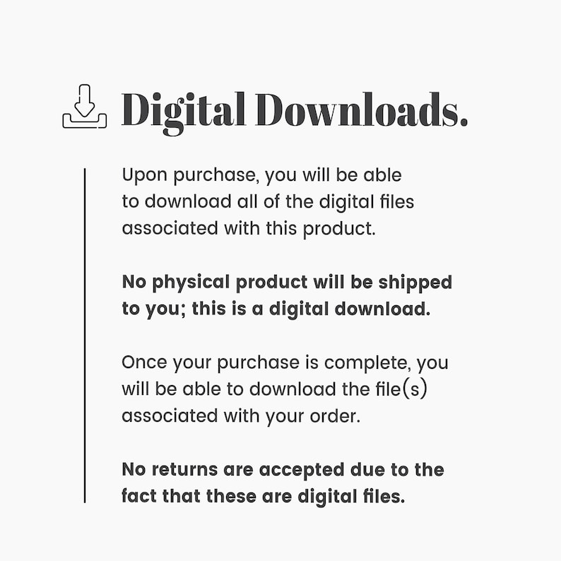 K&ouml;nnte beinhalten: Informationen zum digitalen Download. Nach dem Kauf k&ouml;nnen Sie alle digitalen Dateien herunterladen, die mit diesem Produkt verbunden sind. Es wird kein physisches Produkt an Sie versandt; dies ist ein digitaler Download. Sobald Ihr Kauf abgeschlossen ist, k&ouml;nnen Sie die Datei(en) herunterladen, die mit Ihrer Bestellung verbunden sind. Aufgrund der Tatsache, dass es sich um digitale Dateien handelt, werden keine R&uuml;ckgaben akzeptiert.