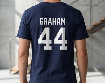 Hockey Jersey Inspired Shirt | Graham 44 Sports Graphic Tee