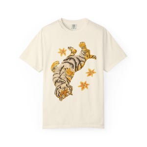 Lazy Tiger Shirt | Cute Sleeping Tiger T-Shirt | Vintage Animal Graphic Tee | Cozy Cat Lover Shirt | Comfort Colors 1717 Unisex Tee Gift image 5