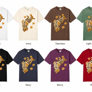 Lazy Tiger Shirt | Cute Sleeping Tiger T-Shirt | Vintage Animal Graphic Tee | Cozy Cat Lover Shirt | Comfort Colors 1717 Unisex Tee Gift image 12