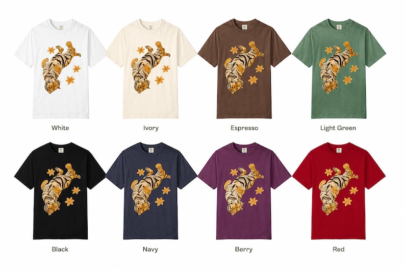 Lazy Tiger Shirt | Cute Sleeping Tiger T-Shirt | Vintage Animal Graphic Tee | Cozy Cat Lover Shirt | Comfort Colors 1717 Unisex Tee Gift image 12
