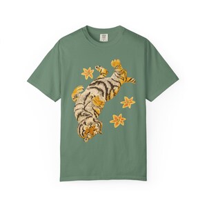Lazy Tiger Shirt | Cute Sleeping Tiger T-Shirt | Vintage Animal Graphic Tee | Cozy Cat Lover Shirt | Comfort Colors 1717 Unisex Tee Gift image 7