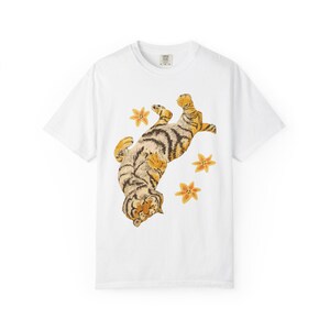 Lazy Tiger Shirt | Cute Sleeping Tiger T-Shirt | Vintage Animal Graphic Tee | Cozy Cat Lover Shirt | Comfort Colors 1717 Unisex Tee Gift image 4