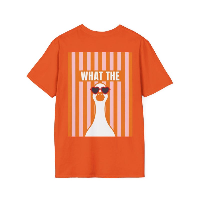 What The Duck Shirt, Funny Summer Tee, Retro Duck Sunglasses T-Shirt, Silly Goose Graphic Tee, Cute Striped Beach Shirt image 13
