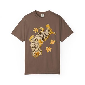 Lazy Tiger Shirt | Cute Sleeping Tiger T-Shirt | Vintage Animal Graphic Tee | Cozy Cat Lover Shirt | Comfort Colors 1717 Unisex Tee Gift image 6