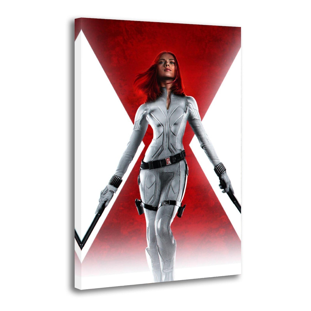 Black Widow Iconic X Painting on Canvas Wall Art Poster Picture Print ...