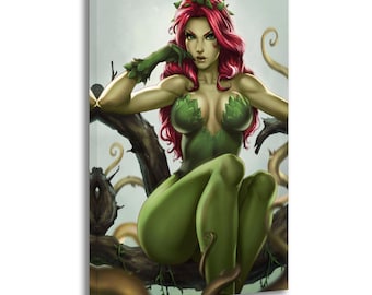 Poison Ivy Gothams Grüne Verführerin Gemälde Auf Leinwand Wand Kunst Poster Bild Drucken Wohnzimmer Wände Decor Home Poster