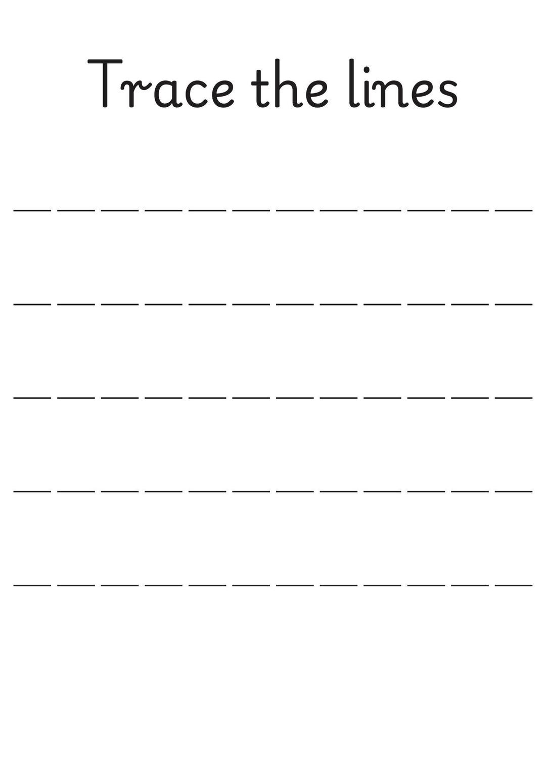 Trace the Lines Worksheet EYFS/ Foundation Stage. Perfect for ...