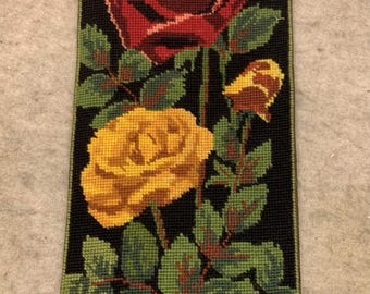 Väggbonad i mässing med klocka och handtag, handgjord, vintage-motiv