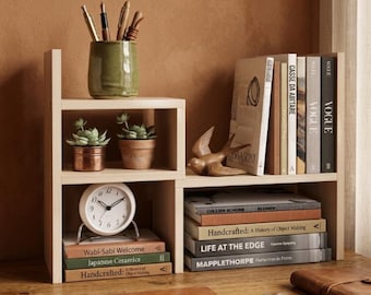 Verstelbare desktop-organizerplank voor kantoor en studeerkamer