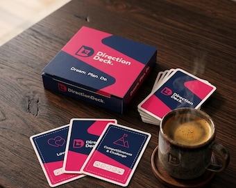 Direction Deck® - Klarheit erschließen. Schnell. Ihre Hände auf dem Erlaubnisschein, um positive Lebensveränderung zu entfachen, in 3 einfachen Schritten: Träumen. Planen. Mach.