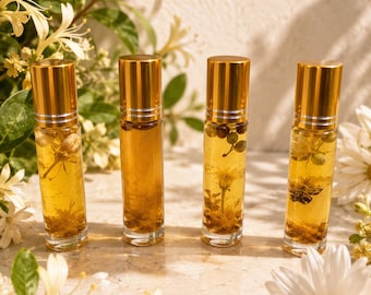Honeysuckle Nectar Perfume Oil | Vanilla Coconut Floral Roll-On Fragrance 10ml
